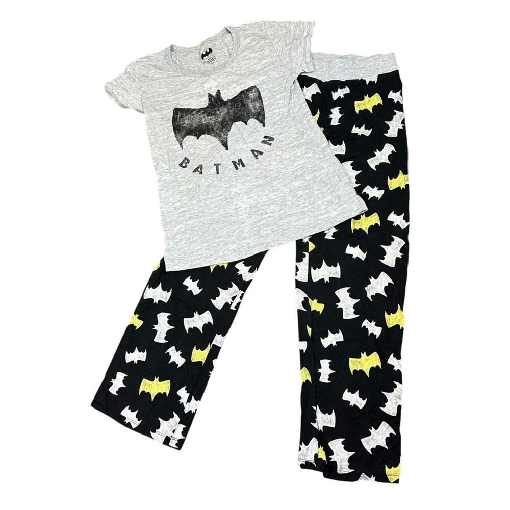 Batman DC Comics Pajamas Size Small Gray Black